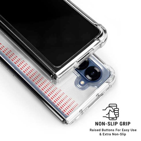Tunisia Soccer Flag Galaxy Z Fold6 Clear Case